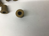 Brass Flange Bushings 1/4" Bore, 3/8" OD, 1/2" Length Lot of 70