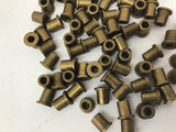 Brass Flange Bushings 1/4" Bore, 3/8" OD, 1/2" Length Lot of 70