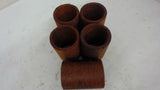 Lot Of 5 Fiber Bushings, 2.780" Long X 2.04" Od X 1.620" Id