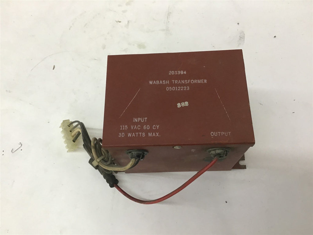 Wabash 05012223 Transformer 115 VAc 60 HZ 30 W Input