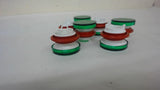 Lot Of 7 Green Illuminated Button Insert, Hw1A-L1-G