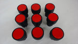 Lot Of 9 22Mm Red Pushbuttons, Switch Is Not Included