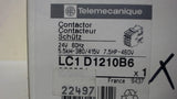 Telemecanique Lc1 D1210B6 Contactor, 24V, 60Hz, 5.5Kw-380/415V  7.5Hp-460V