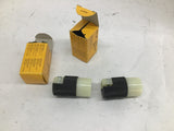 Hubbell HBL4779C Locking Connector 15 A 277 VAC 2 P 3 W Lot Of 2