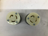 Hubbell HBL4779C Locking Connector 15 A 277 VAC 2 P 3 W Lot Of 2