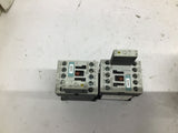 Siemens 3RH1131-1BB40 Contactor 10 A 600 VAC Lot Of 2