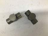 Coupling U-Joint 13/16" OD 1/4" ID 2 13/16" Length Lot Of 2