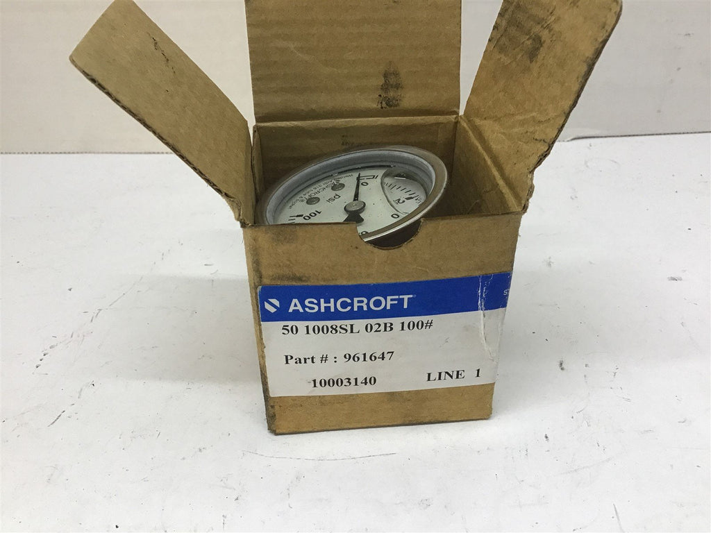 Ashcroft 961647 100# Pressure gauge