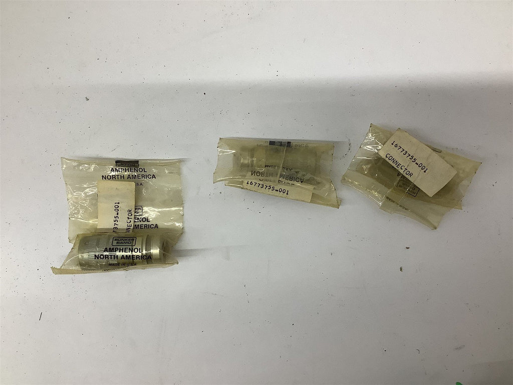 Bunker Ramo 16773755-001 Amphenol Connector Lot Of 3