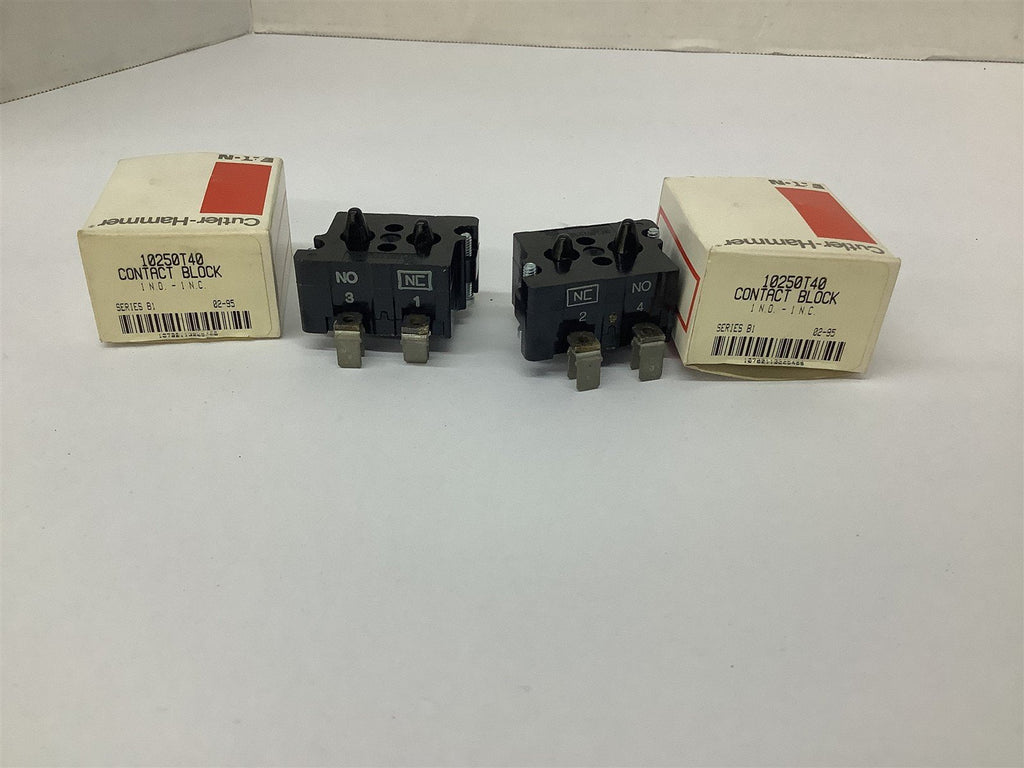 Cutler-Hammer 10250T40 Contact Block Lot Of 2