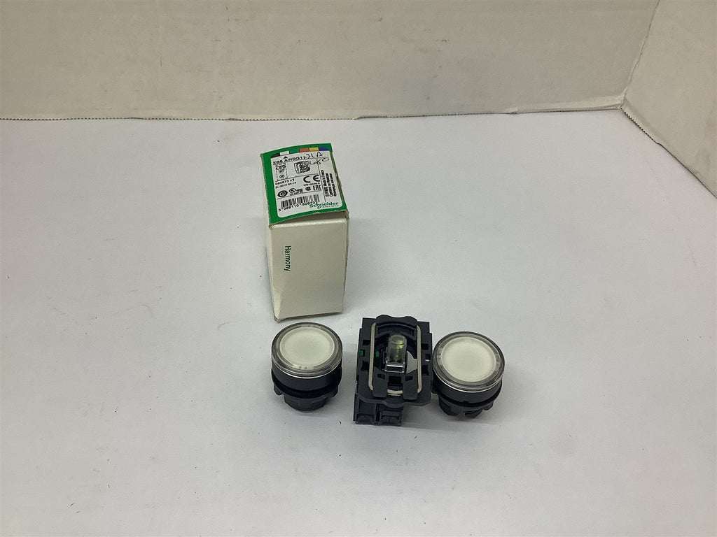 Schneider Electric ZB5 AW0G11 Pushbutton Switch Lot Of 2