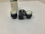 Schneider Electric ZB5 AW0G11 Pushbutton Switch Lot Of 2