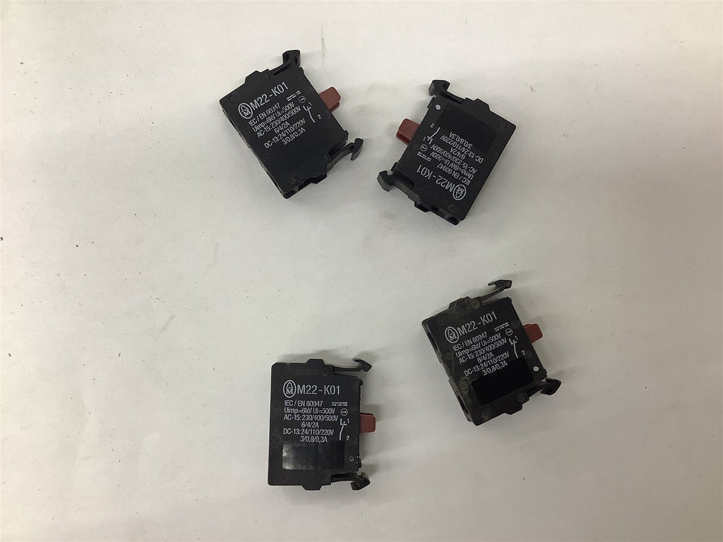 Moeller M22-K01 Contact Block Lot Of 4