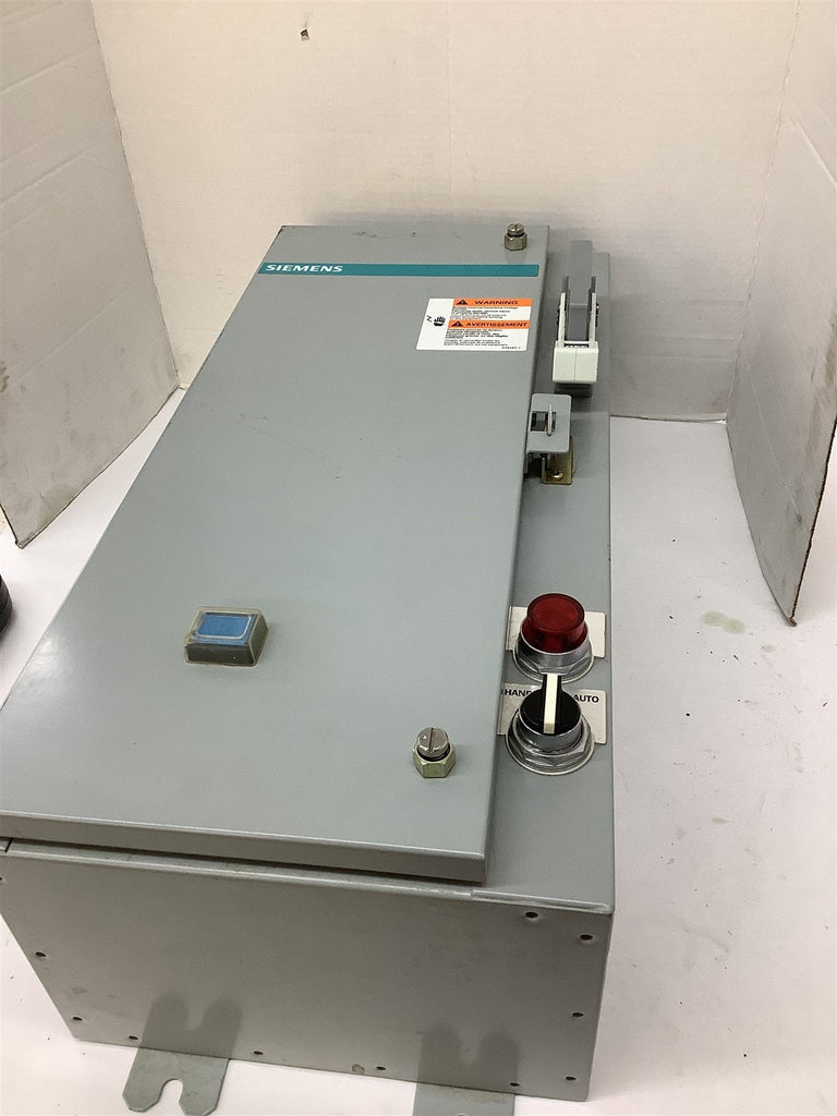 Siemens 17CSD92NF11 NEMA Size 0 Combination Starter 24" T x 11" W x 8-1/4" T