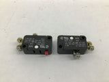 Micro Switch V3-101 Limit Switch Lot Of 2