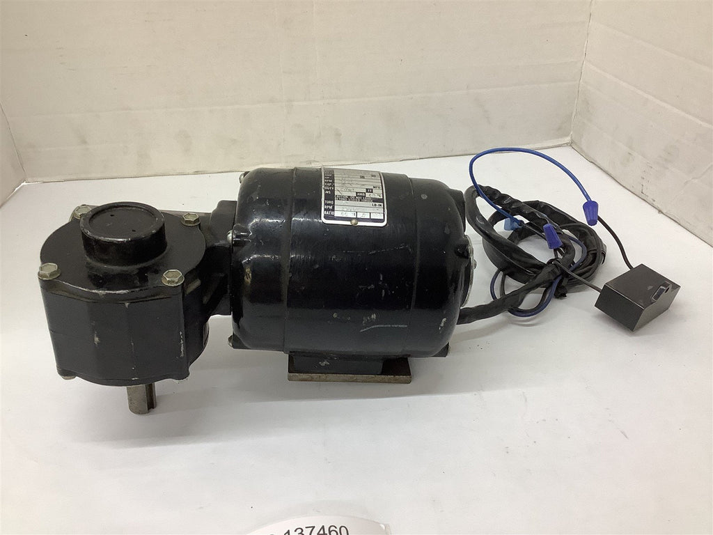 Bodine NCI-34RH Gear Motor 1/15 HP 115V 1725 RPM 1PH 60Hz 33 Torq 60:1 Ratio