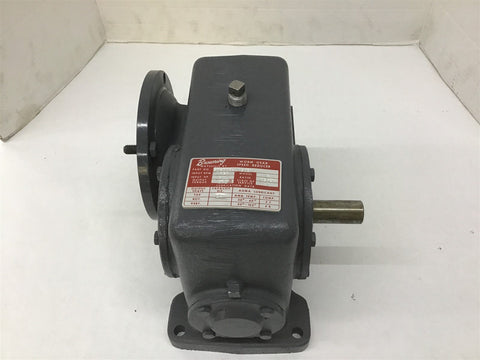 Browning 206DCR-L150E Worm Gear Speed Reducer 1750RPM 150Ratio 970Torque 0.344HP