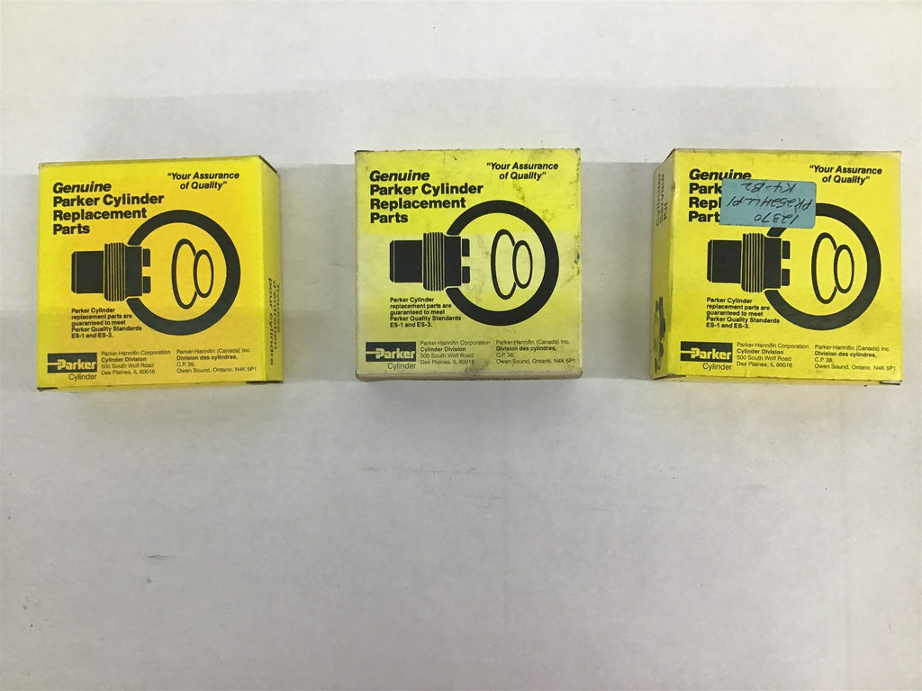 Parker PK252HLLP1 2 1/2" Bunan Polypack Piston Seal Kit Lot of 3