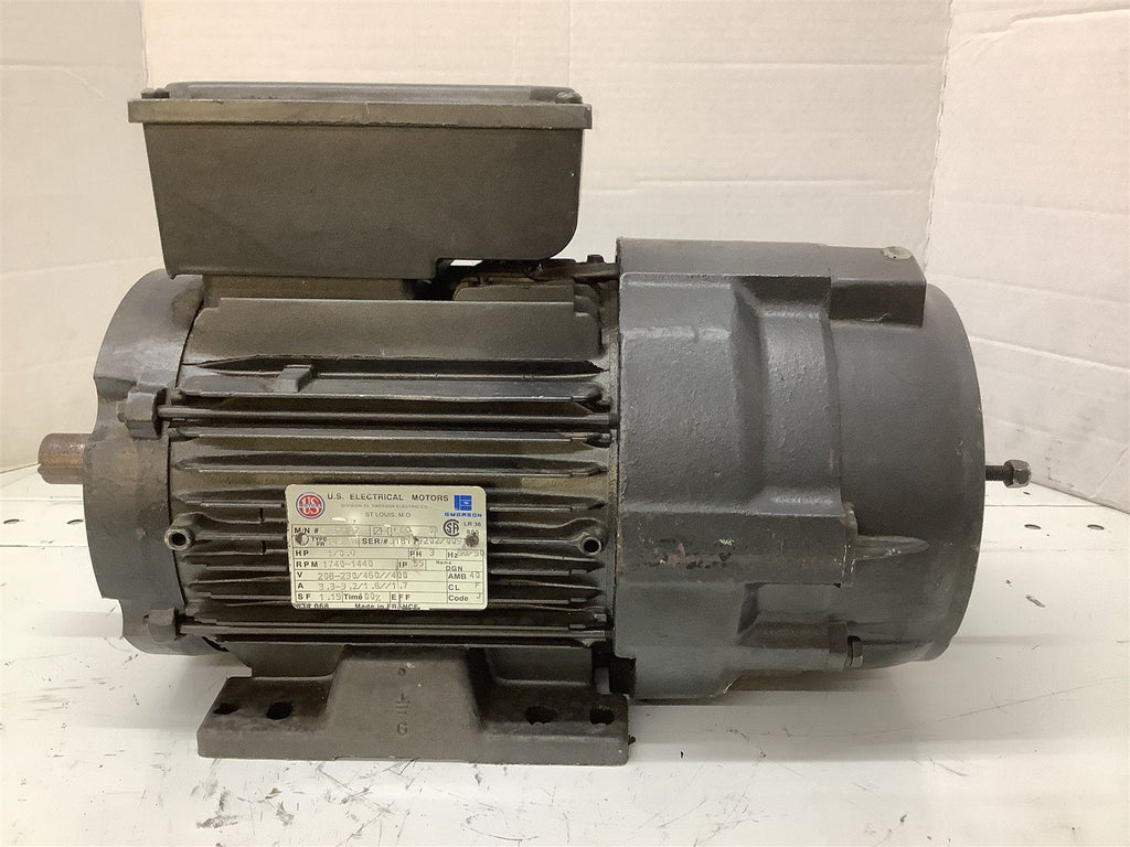 US Electrical 667162 Motor 1HP 208-230/460V 1740-1440RPM