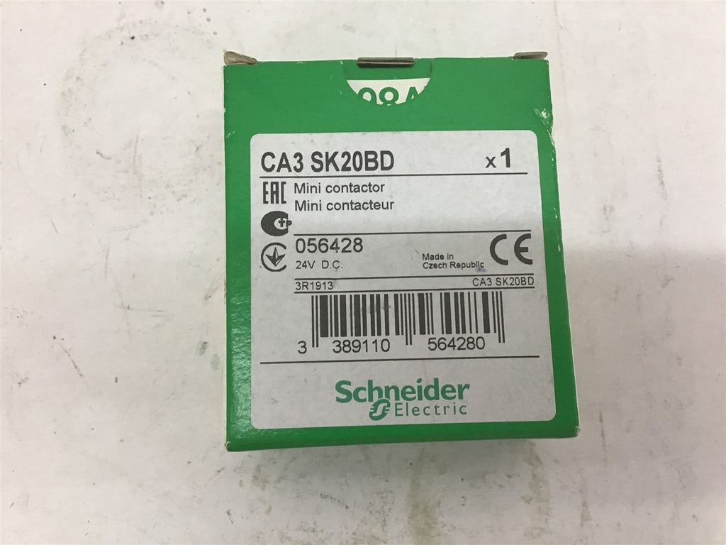 Schneider Electric CA3 SK20BD Mini Contactor 24 Vdc 10 Amp