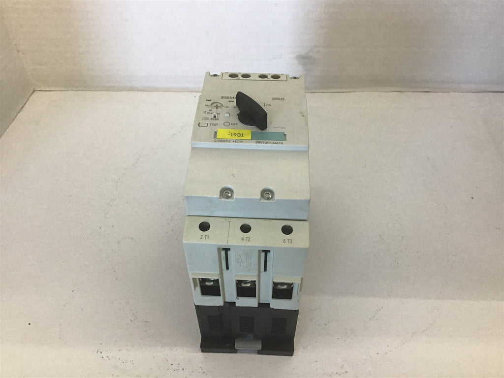 Siemens 3RV104-4JA10 Circuit Breaker 63 Amp 460 volt 50 Hp