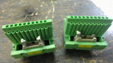 7 Phoenix Terminal Blocks Et-2, 4 Ea 10 Pin Plug Receptacle, 3 Ea 20 Pin Plug