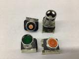 Allen Bradley Mixed Buttons Lot Of 4