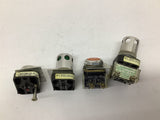 Allen Bradley Mixed Buttons Lot Of 4