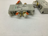 Numatics L23PP452O000000 5 Port Valve Lot Of 2