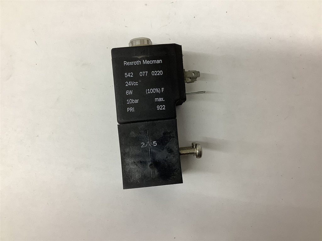 Rexroth Mecman Bosch 542 077 0220 Solenoid Valve / Coil