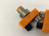 Lumberg ASBS 2 M8 2 Way Sensor Splitter Lot Of 2