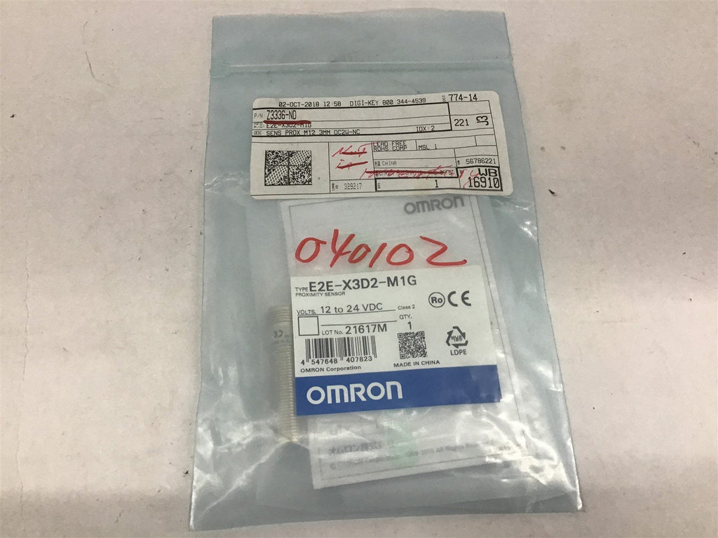 Omron E2E X3D2 M1G Proximity Sensor 24VDC Class 2