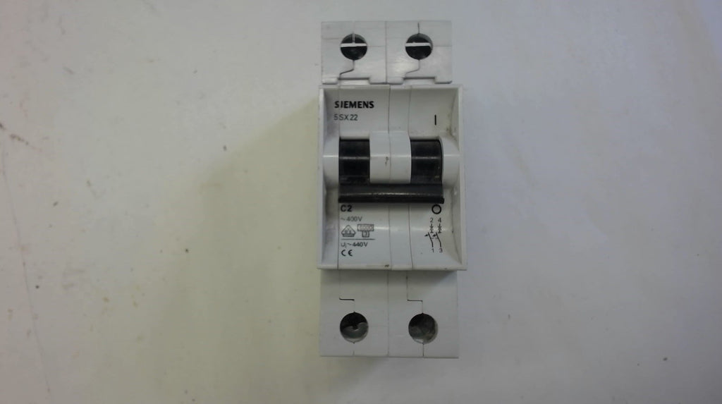 SIEMENS 5SX2, MINIATURE CIRCUIT BREAKER, 480V AC,