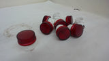 Lot Of 9 Red Indicator Light Caps