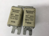 Bussmann Denmark 170E4407 40A 900V Typower Fuse Lot Of 2