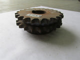 DOUBLE SPROCKET 2 7/16" BORE - KEYED - NEW