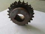 DOUBLE SPROCKET 2 7/16" BORE - KEYED - NEW