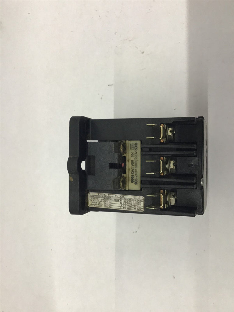 Square D 9998DA1V09 Auxilliary Contact 220V 60HZ A1 A2