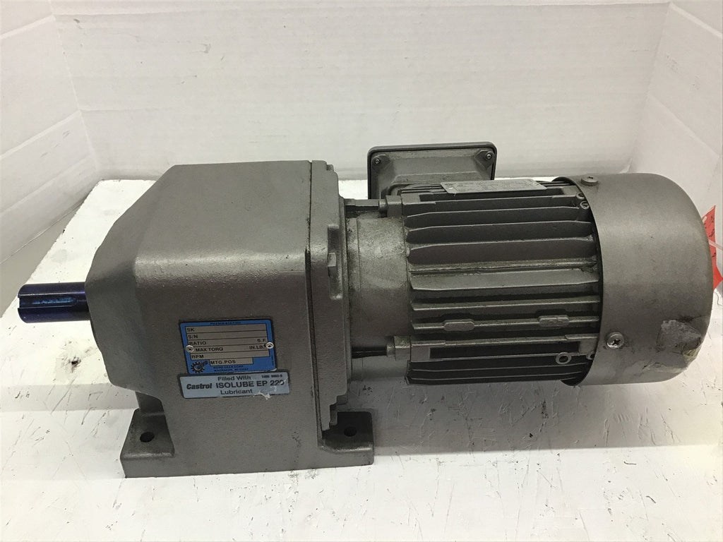 Nord 71L /4 C U S AC Motor 0.50HP 230/460V 1720/1800RPM 4P 3PH 71L-FR 60HZ TEFC