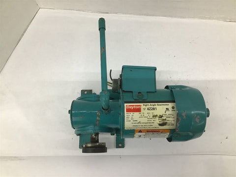 Dayton 4Z281 Right Angle Gear Motor