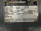 Power Tron 4070p450001 100 HP 1750 RPM 550V 180 Field Volt 407ATZ TEPV DC Motor