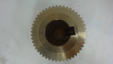 BRASS GEARS, 3.16" OD, 1" KEYED BORE, 3-1/4" OVERALL LENGTH, 48 TEETH