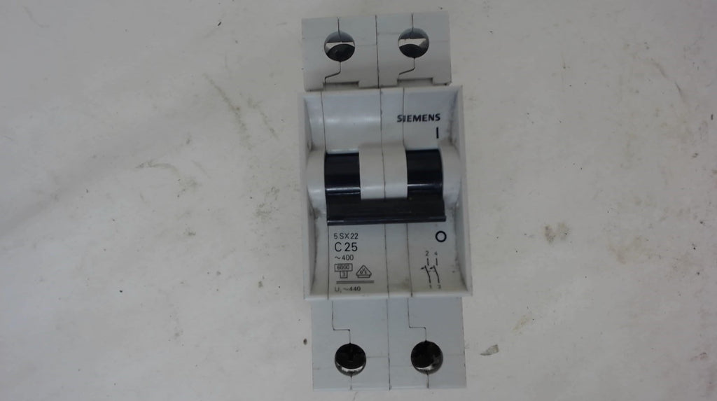 SIEMENS C25 CIRCUIT BREAKER, 5 S X 22, 480 V AC MAX, 2 POLE