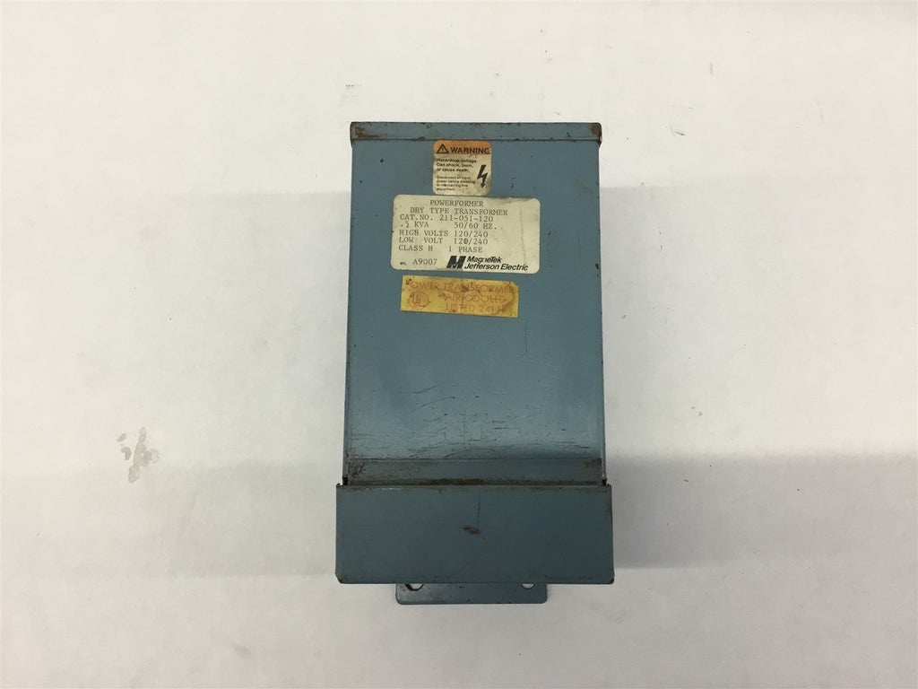 Powerformer 211-051-120 Transformer 0.5 Kva High V 120/240 Sec 120/240 Pri 1 PH