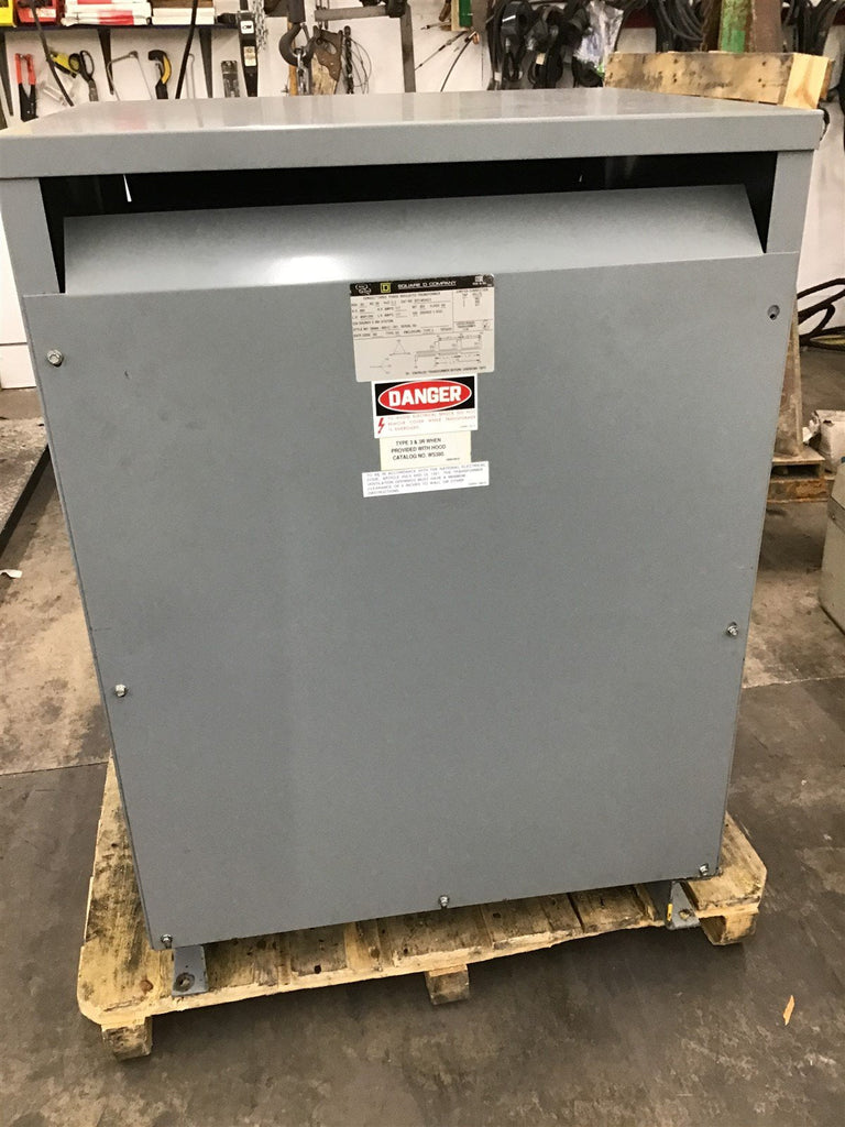 Square D 93T145HDIT 93KVA Transformer 460HV 460/266LV 3PH 60HZ