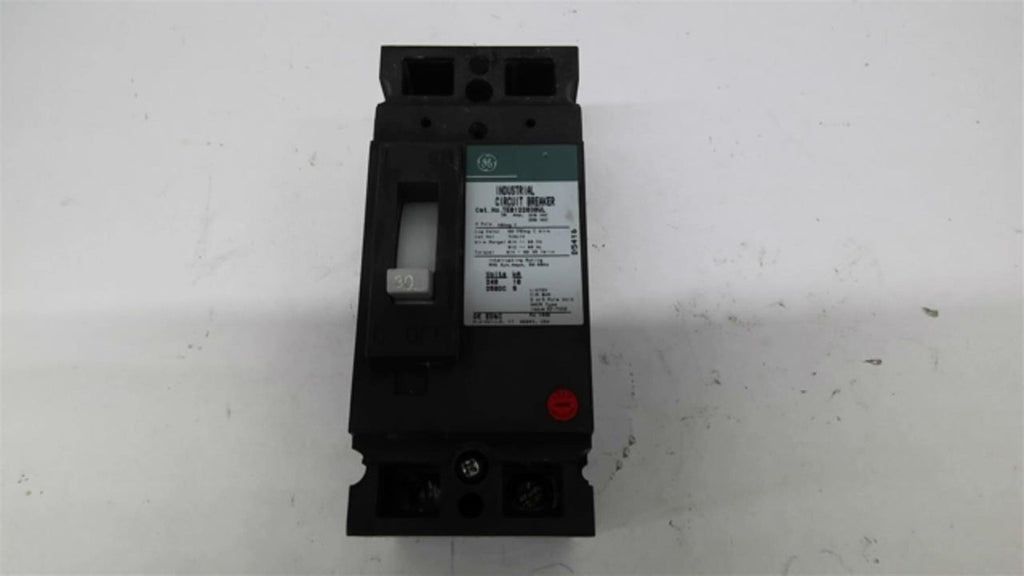 General Electric TEB122030WL Circuit Breaker 30 Amp 2 Pole 240 VAC 250 VDC