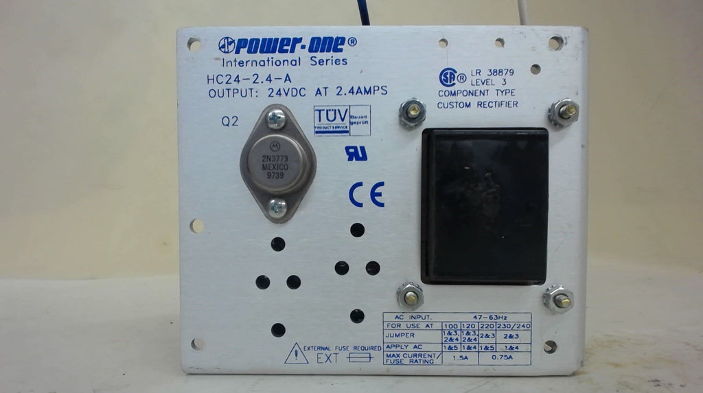 Power-One International Series Hc24-2.4-A Power Supply, Out: 24 V Dc At 2.4 Amps