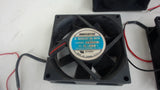 LOT OF 3 BRUSHLESS FANS, 1 EA 3110NL-05W-B50, 1 EA BP802524H-C, 1 EA OD8025-24H