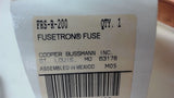 BUSSMANN / FUSETRON FRS-R-200 TIME-DELAY FUSE, CLASS RK5, 600 VOLTS, 200 AMPS