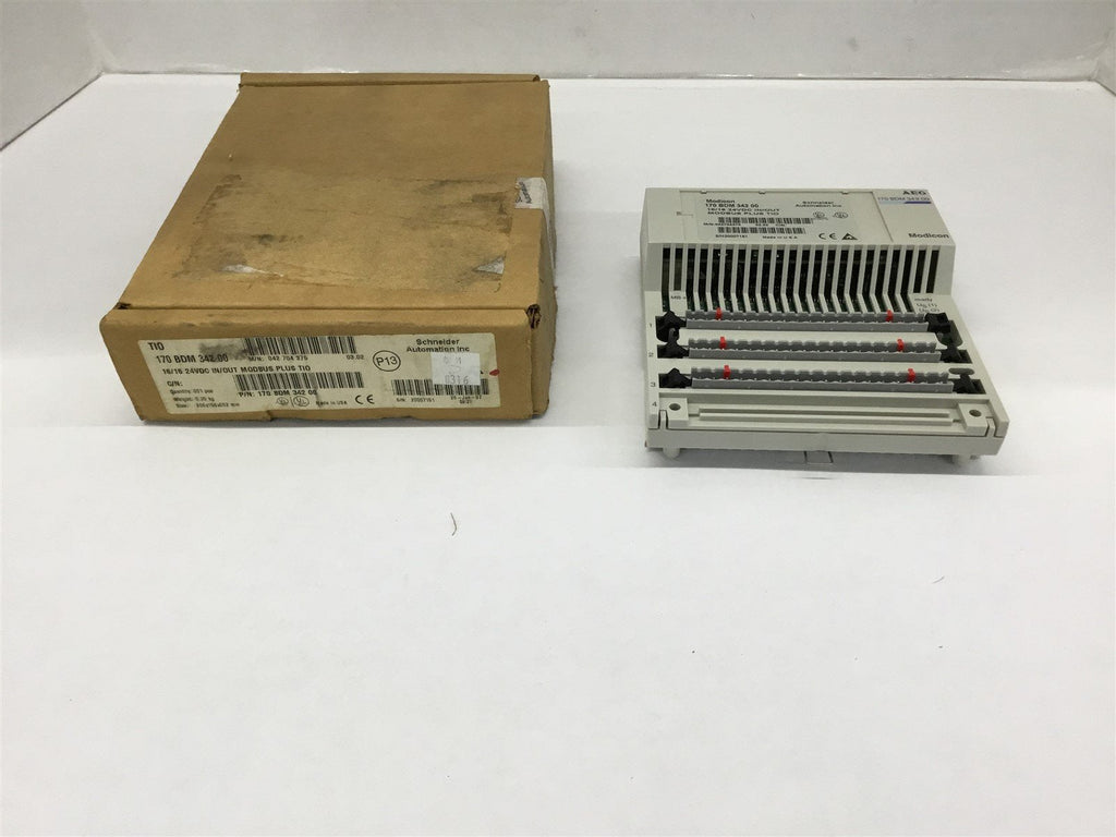 AEG Modicon 170 BDM 342 00 I/O Mobus Plus TIO 24 Vdc